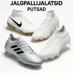 Erinevat stiili mitmed jalgpallijalatsid ja putsad