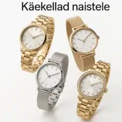 Erinevad stiilsed naiste käekellad erinevates disainides