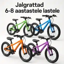 Erinevad jalgrattad 6-8 aastastele lastele