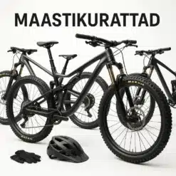 Erinevad maastikurattad rohelises metsas