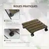 Lillepotialus rataste ja piduritega 2 tk 30 cm | E-pood Tootemaailm Lillepotialus rataste ja piduritega 2 tk 30 cm