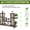 Ratastel liikuv mitmeastmeline puidust lillepottide alus | E-pood Tootemaailm Ratastel liikuv mitmeastmeline puidust lillepottide alus