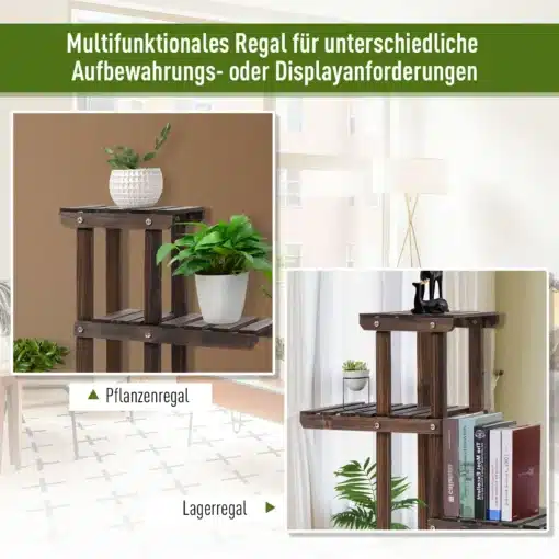 Ratastel liikuv mitmeastmeline puidust lillepottide alus | E-pood Tootemaailm Ratastel liikuv mitmeastmeline puidust lillepottide alus