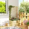 Puidust taimekast ronitaimede võrega 60 × 39 × 120 cm | E-pood Tootemaailm Puidust taimekast ronitaimede võrega 60 × 39 × 120 cm