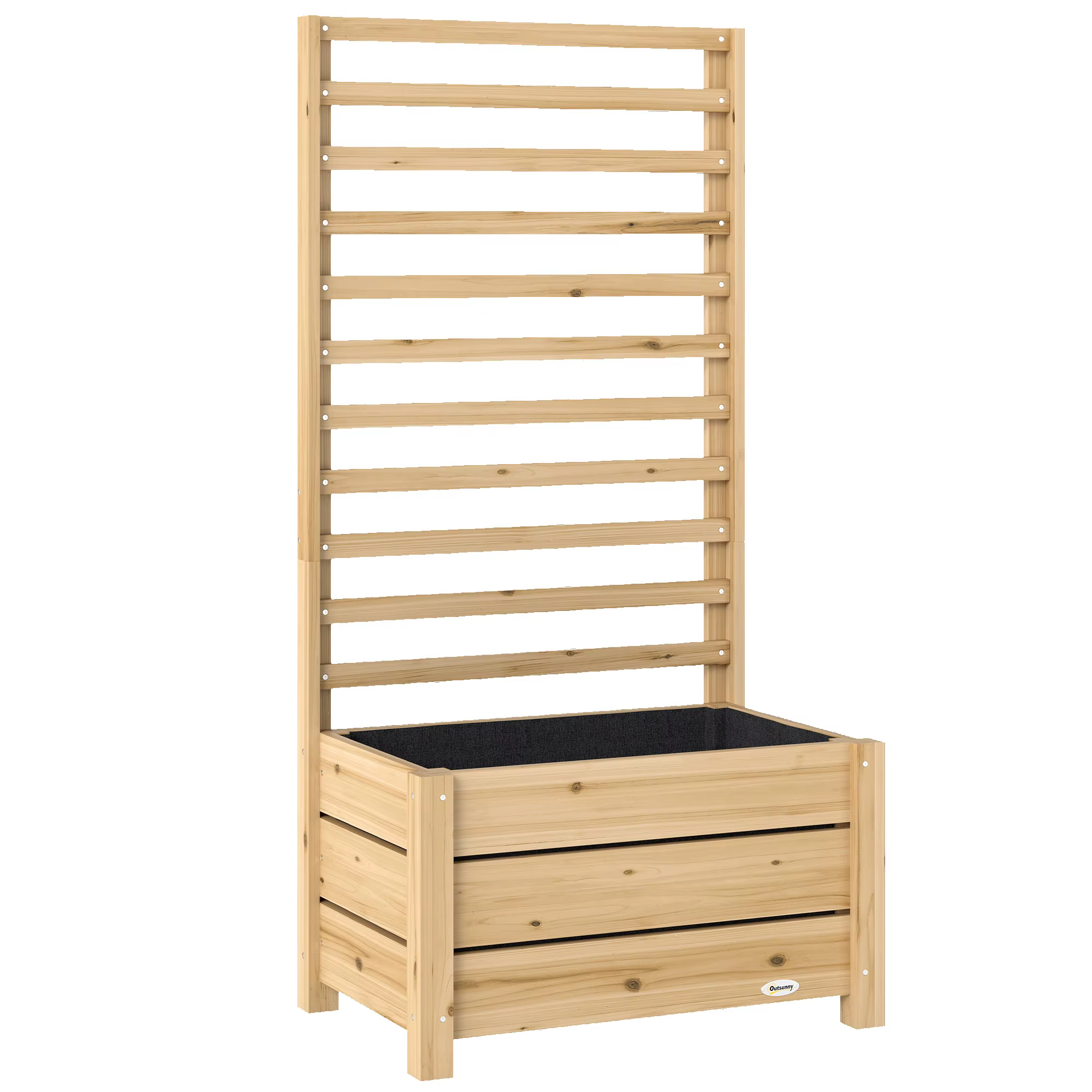 Puidust taimekast ronitaimede võrega 60 × 39 × 120 cm