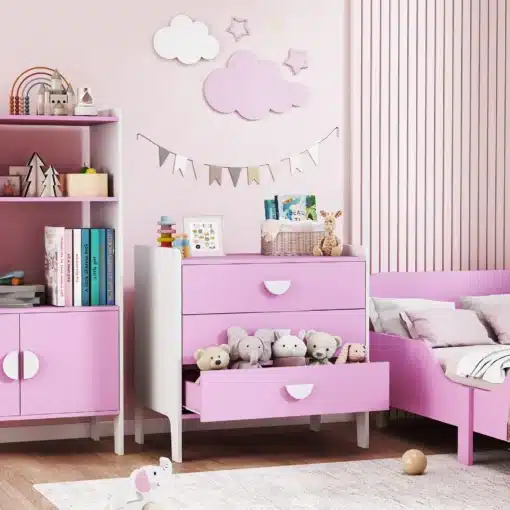 Laste kummut kolme sahtliga 60 × 40 × 60 cm | E-pood Tootemaailm Laste kummut kolme sahtliga 60 × 40 × 60 cm