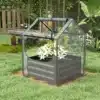 Tõstetud peenrakast mini kasvuhoonekattega 70 x 70 x 90 cm | E-pood Tootemaailm Tõstetud peenrakast mini kasvuhoonekattega 70 x 70 x 90 cm