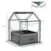 Tõstetud peenrakast mini kasvuhoonekattega 70 x 70 x 90 cm | E-pood Tootemaailm Tõstetud peenrakast mini kasvuhoonekattega 70 x 70 x 90 cm