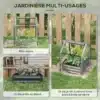 Tõstetud peenrakast mini kasvuhoonekattega 70 x 70 x 90 cm | E-pood Tootemaailm Tõstetud peenrakast mini kasvuhoonekattega 70 x 70 x 90 cm