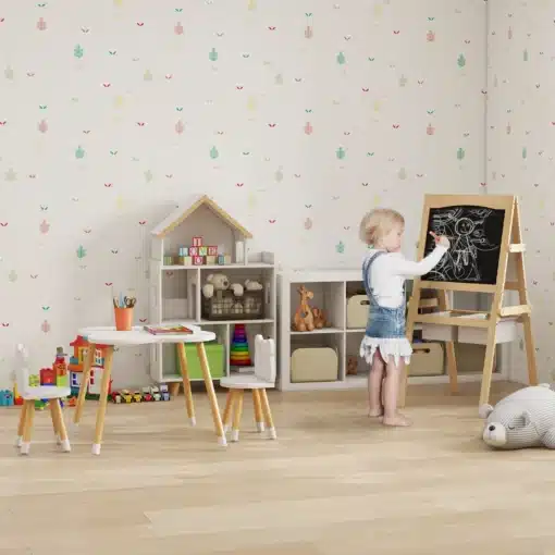 Laste laua ja tooli komplekt karumotiiviga | E-pood Tootemaailm Laste laua ja tooli komplekt karumotiiviga