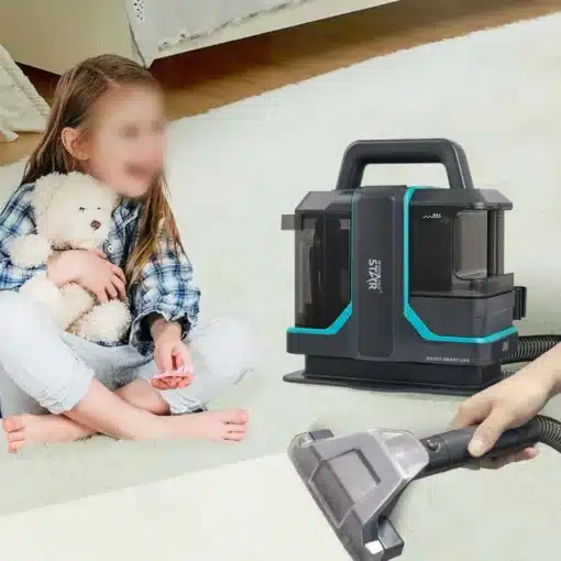 Kaasaskantav tekstiilipesur 450 W ja 11 kPa imemisvõimsusega | E-pood Tootemaailm Kaasaskantav tekstiilipesur 450 W ja 11 kPa imemisvõimsusega