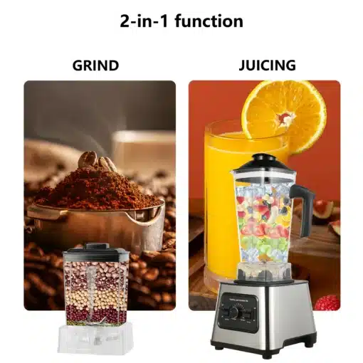 2-ühes köögikombain ja blender 2,5 l, 15 kiirust | E-pood Tootemaailm 2-ühes köögikombain ja blender 2,5 l, 15 kiirust