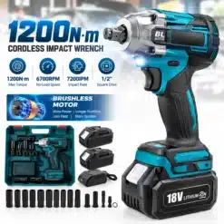 Akulöökmutrikeeraja 1/2″ 1200 Nm harjavaba Makita 18 V akule