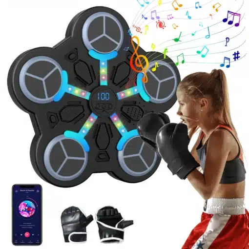 Laste muusikaga poksitreener Bluetoothi ja LED-ekraaniga | E-pood Tootemaailm Laste muusikaga poksitreener Bluetoothi ja LED-ekraaniga