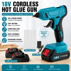 Juhtmevaba kuumliimipüstol 18 V Makita akudele