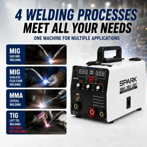 3-in-1 MIG TIG MMA keevitusaparaat 220 V IGBT-inverteriga | E-pood Tootemaailm 3-in-1 MIG TIG MMA keevitusaparaat 220 V IGBT-inverteriga