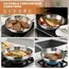 Roostevabast terasest pannide komplekt 3 tk | E-pood Tootemaailm Roostevabast terasest pannide komplekt 3 tk