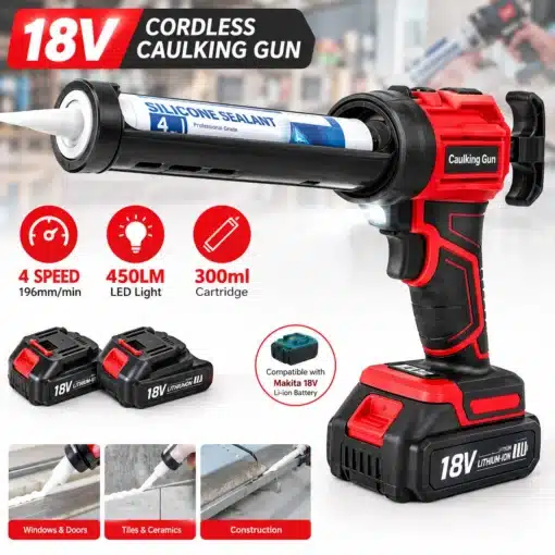 Akutoitel silikoonipüstol Makita 18 V akule 300 ml | E-pood Tootemaailm Akutoitel silikoonipüstol Makita 18 V akule 300 ml