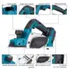 Akutoitega harjavaba elektrihöövel Makita akule 82 mm | E-pood Tootemaailm Akutoitega harjavaba elektrihöövel Makita akule 82 mm