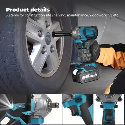 Harjadeta akulöökmutrikeeraja 1200 Nm Makita 18 V akule | E-pood Tootemaailm Harjadeta akulöökmutrikeeraja 1200 Nm Makita 18 V akule