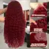 Burgundiapunane kvaliteetne lokkis parukas | E-pood Tootemaailm Burgundiapunane kvaliteetne lokkis parukas
