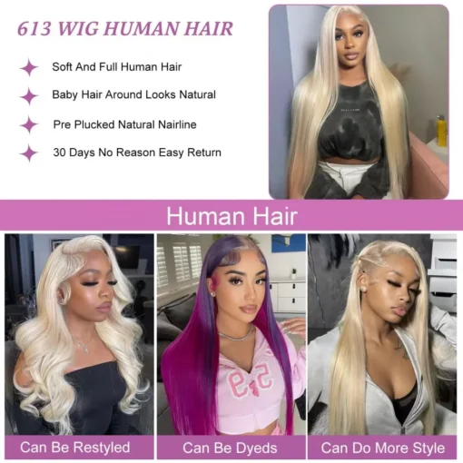 Pikk blond naturaalsetest juustest parukas | E-pood Tootemaailm Pikk blond naturaalsetest juustest parukas