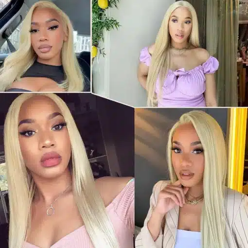 Pikk blond naturaalsetest juustest parukas | E-pood Tootemaailm Pikk blond naturaalsetest juustest parukas