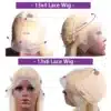 Blond pikk laineline inimese juustest naiste parukas | E-pood Tootemaailm Pikk blond naturaalsetest juustest parukas