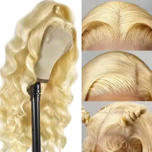 Blond pikk laineline inimese juustest naiste parukas | E-pood Tootemaailm Blond pikk laineline inimese juustest naiste parukas