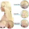 Blond inimjuustest kvaliteetne parukas naistele | E-pood Tootemaailm Blond inimjuustest kvaliteetne parukas naistele