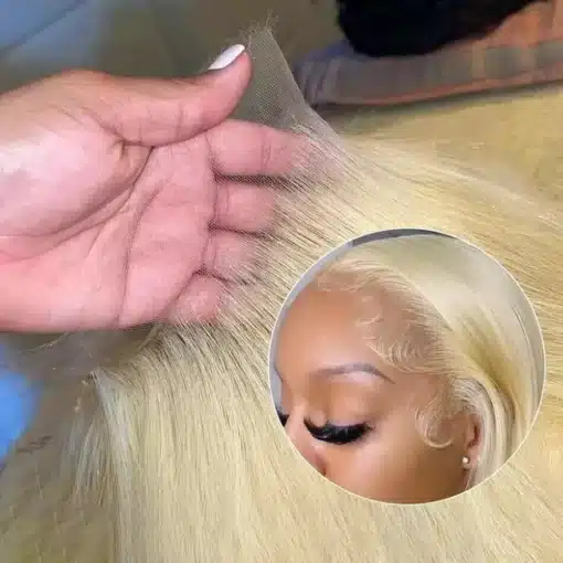 Blond inimjuustest kvaliteetne parukas naistele | E-pood Tootemaailm Blond inimjuustest kvaliteetne parukas naistele
