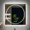 LED-valgustuse ja uduvastase funktsiooniga vannitoapeegel 70 × 70 cm | E-pood Tootemaailm LED-valgustuse ja uduvastase funktsiooniga vannitoapeegel 70 × 70 cm