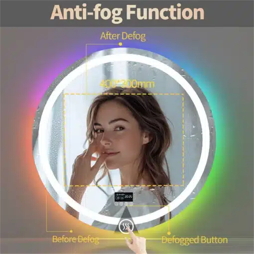 Nutikas LED-vannitoapeegel 800 mm, uduvastase funktsiooniga | E-pood Tootemaailm Nutikas LED-vannitoapeegel 800 mm, uduvastase funktsiooniga