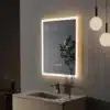 LED-vannitoapeegel 400 × 500 mm, hämardatav ja uduvastane | E-pood Tootemaailm LED-vannitoapeegel 400 × 500 mm, hämardatav ja uduvastane