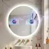 Ümmargune bluetoothi ja LED-valgustusega vannitoapeegel | E-pood Tootemaailm Ümmargune bluetoothi ja LED-valgustusega vannitoapeegel