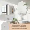 Raamita ovaalne seinapeegel lainelise servaga | E-pood Tootemaailm Raamita ovaalne seinapeegel lainelise servaga