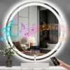 Ümmargune LED-vannitoapeegel 800 mm uduvastase funktsiooniga | E-pood Tootemaailm Ümmargune LED-vannitoapeegel 800 mm uduvastase funktsiooniga