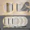Ümmargune LED-valgustusega vannitoapeegel 60 cm, uduvastane | E-pood Tootemaailm Ümmargune LED-valgustusega vannitoapeegel 60 cm, uduvastane