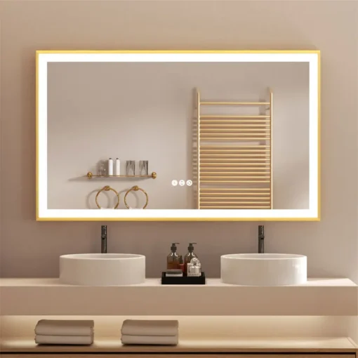 LED-valgustusega vannitoapeegel 1000 × 600 mm, uduvastane | E-pood Tootemaailm LED-valgustusega vannitoapeegel 1000 × 600 mm, uduvastane