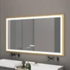 LED-valgustusega vannitoapeegel 1000 × 600 mm, uduvastane | E-pood Tootemaailm LED-valgustusega vannitoapeegel 1000 × 600 mm, uduvastane