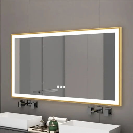 LED-valgustusega vannitoapeegel 1000 × 600 mm, uduvastane | E-pood Tootemaailm LED-valgustusega vannitoapeegel 1000 × 600 mm, uduvastane