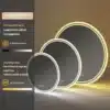 Ümmargune LED-vannitoapeegel 800 mm, uduvastase funktsiooniga | E-pood Tootemaailm Ümmargune LED-vannitoapeegel 800 mm, uduvastase funktsiooniga