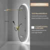 Ovaalne uduvastane LED-valgustusega vannitoapeegel | E-pood Tootemaailm Ovaalne uduvastane LED-valgustusega vannitoapeegel