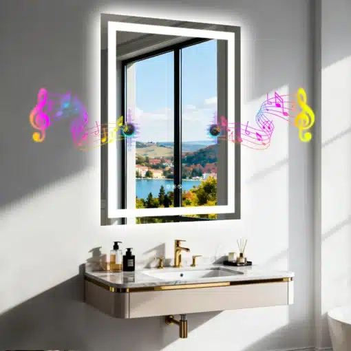 Hämardatava LED-valgustusega vannitoapeegel bluetoothiga | E-pood Tootemaailm Hämardatava LED-valgustusega vannitoapeegel bluetoothiga