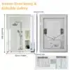 Hämardatava LED-valgustusega vannitoapeegel bluetoothiga | E-pood Tootemaailm Hämardatava LED-valgustusega vannitoapeegel bluetoothiga