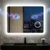 LED-vannitoapeegel bluetooth-kõlari ja uduvastase soojendusega | E-pood Tootemaailm LED-vannitoapeegel bluetooth-kõlari ja uduvastase soojendusega