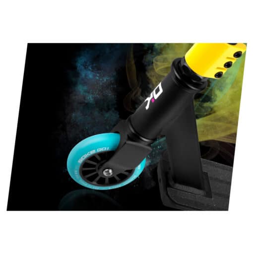 Kollane trikitõukeratas 100 mm ratastega, kõrgus 82 cm | E-pood Tootemaailm Kollane trikitõukeratas 100 mm ratastega, kõrgus 82 cm