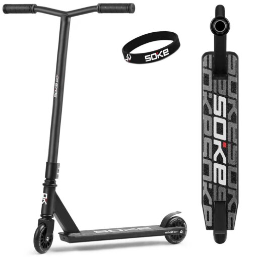 Trikitõukeratas 100 mm ratastega ja 82 cm kõrgusega, must | E-pood Tootemaailm Trikitõukeratas 100 mm ratastega ja 82 cm kõrgusega, must