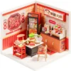 Miniatuurse restorani ehituskomplekt LED-valgustusega, 127 osa | E-pood Tootemaailm Miniatuurse restorani ehituskomplekt LED-valgustusega, 127 osa