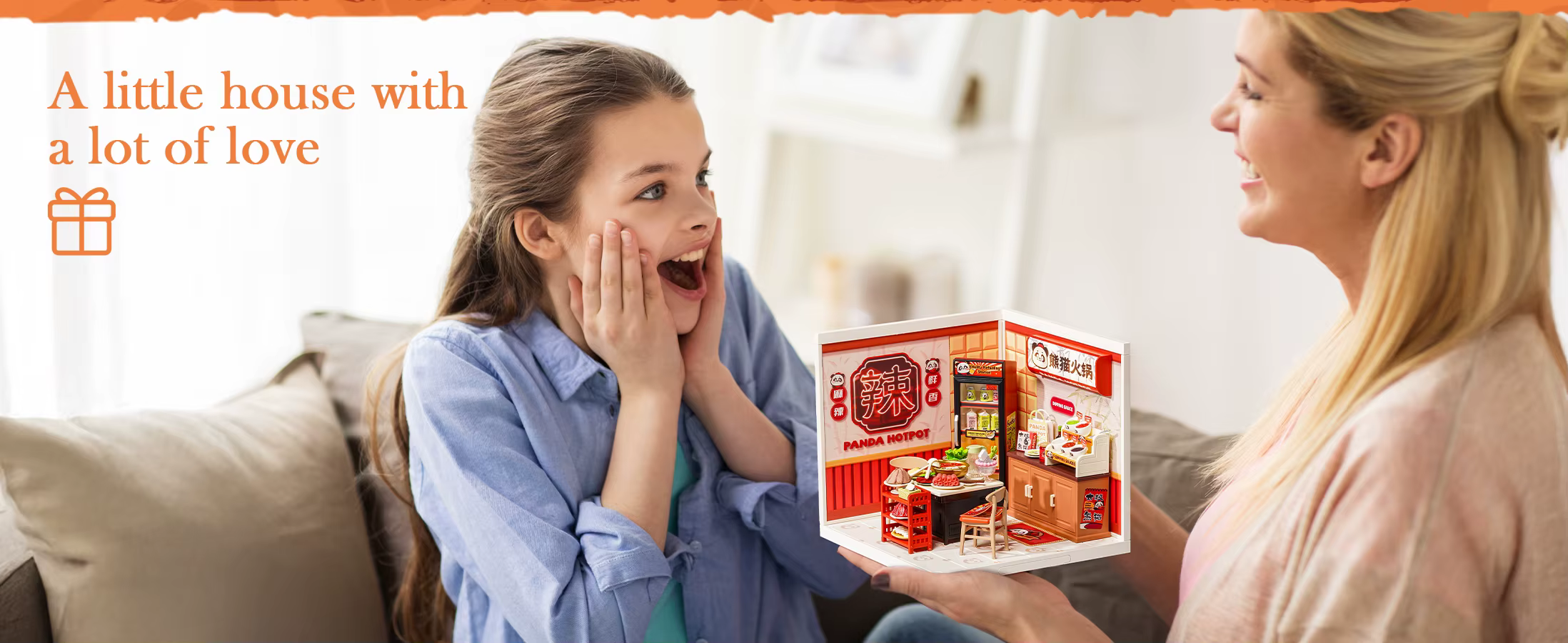 Miniatuurse restorani ehituskomplekt LED-valgustusega, 127 osa